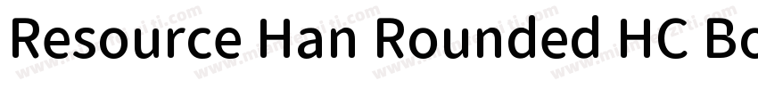 Resource Han Rounded HC Bold字体转换